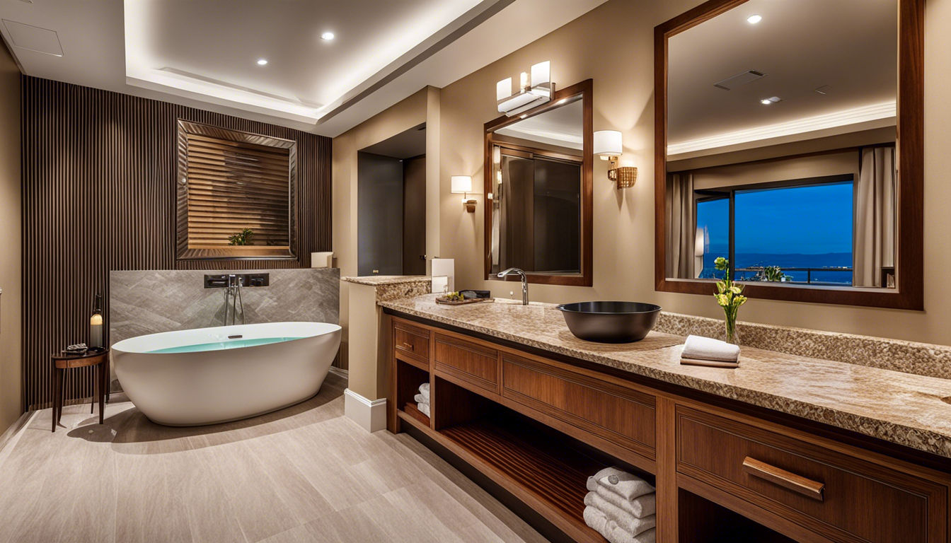 Bagno di una suite di un hotel, ecommerce Shopify Plus