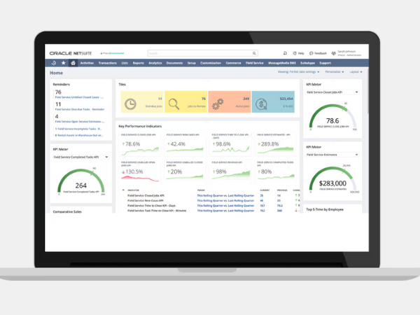 Netsuite Field Service Management Netsuite Oracle interfaccia utente