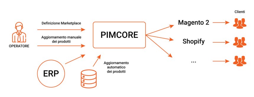 Integrazione tra Pimcore e piattaforme di Ecommerce